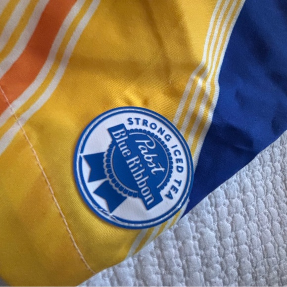 Authentic Limited Edition PBR Pabst Blue Ribbon Iced Tea Board Shorts Sz Med Men - Picture 4 of 8